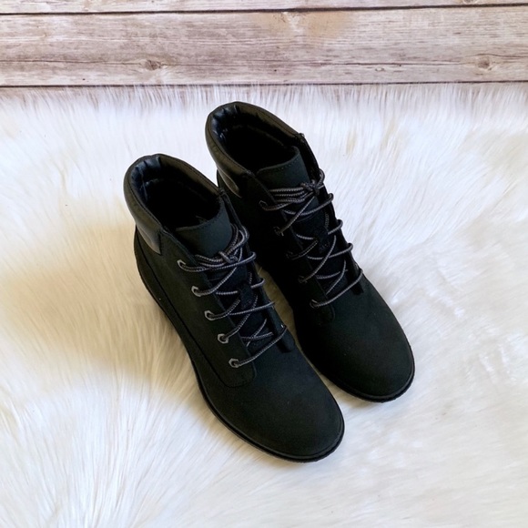Timberland Black Amston 6” Wedge Booties - Picture 5 of 7